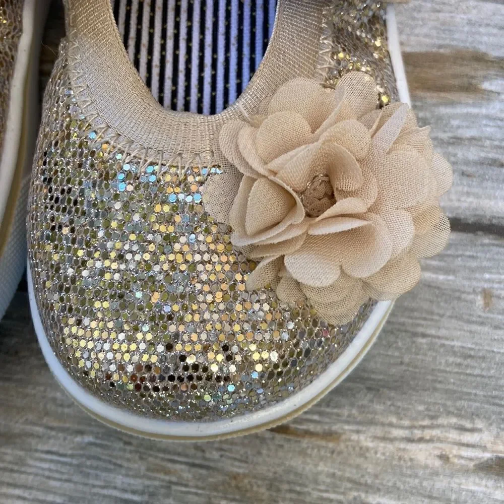 BABY GIRL SLOUCH Boots & Slip-On Sparkly Shoes 2-Pack Size 5